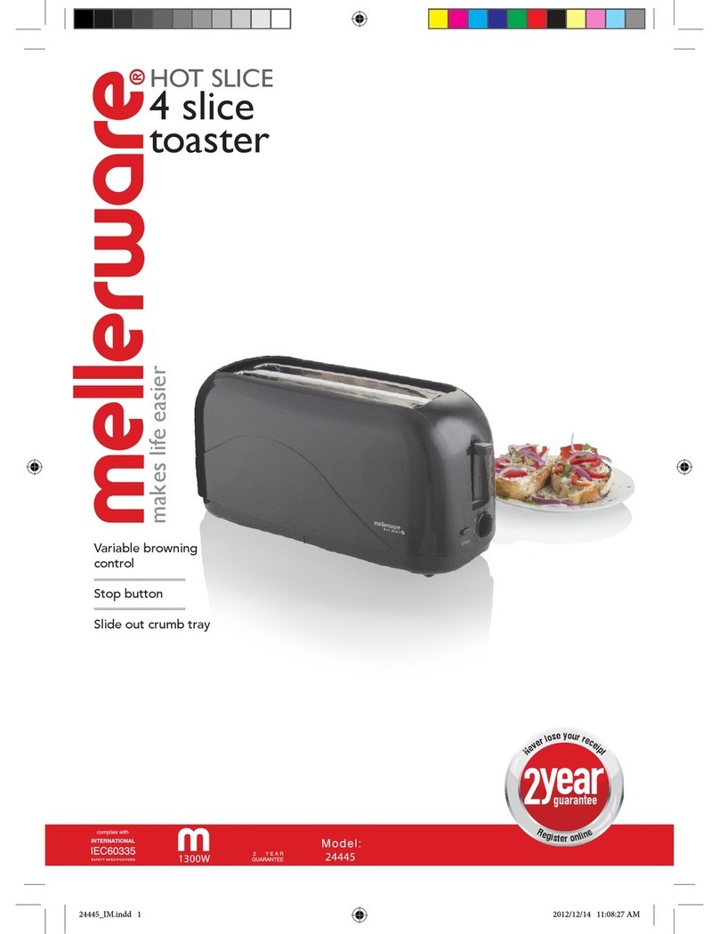 Mellerware HOT SLICE 24445 User manual