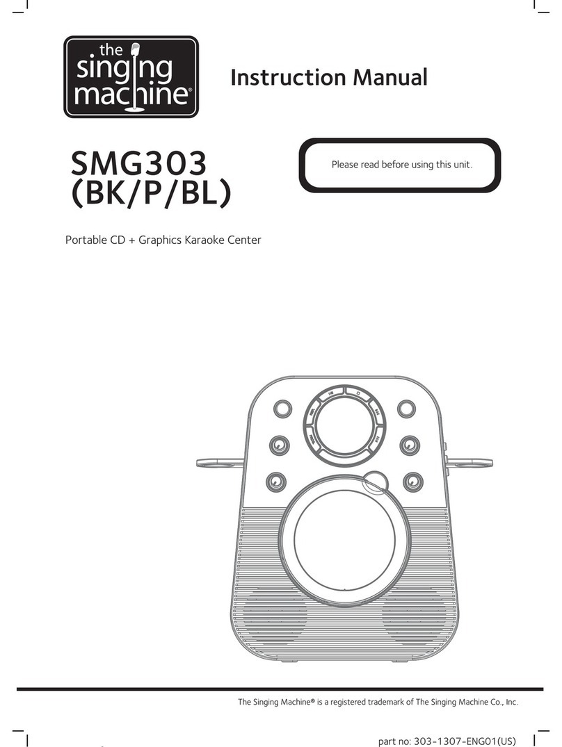 The Singing Machine SMG303 instruction manual