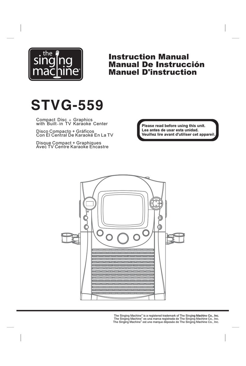 The Singing Machine STVG-559 User manual