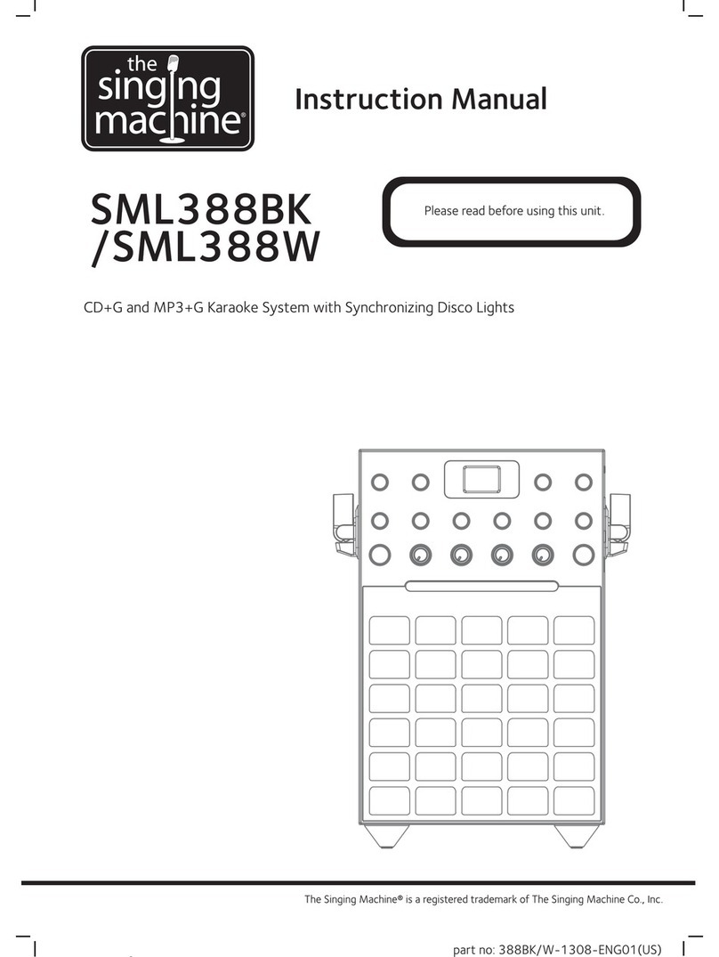 The Singing Machine SML388W User manual