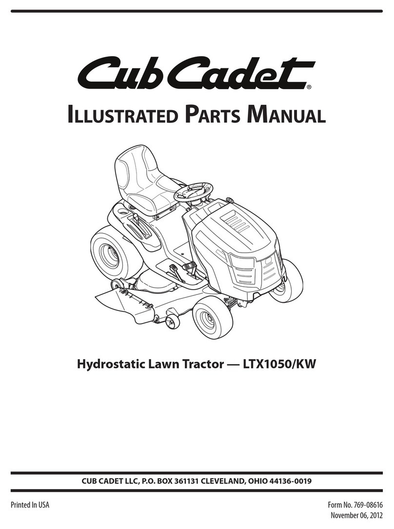 Cub Cadet LTX1050/KW Setup guide