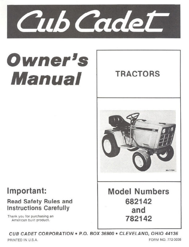 Cub Cadet 682142 owner's manual