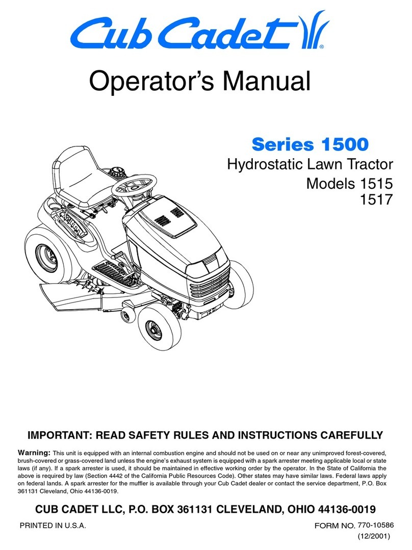 Cub Cadet 1515 User manual Cub Cadet 1515 User manual