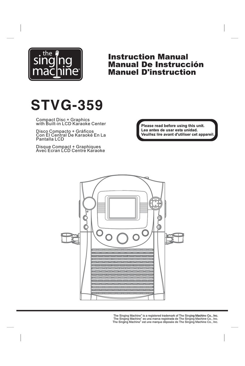 The Singing Machine STVG-359 User manual