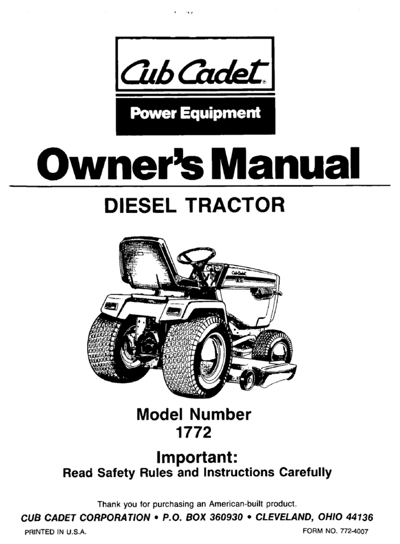 Cub Cadet 1772 owner's manual
