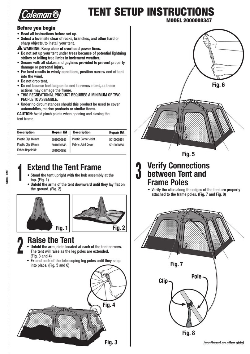 Coleman 2000008347 Setup instructions