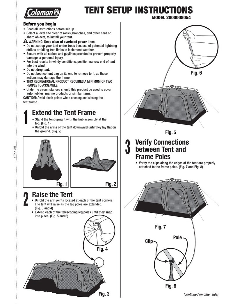 Coleman 2000008054 Setup instructions