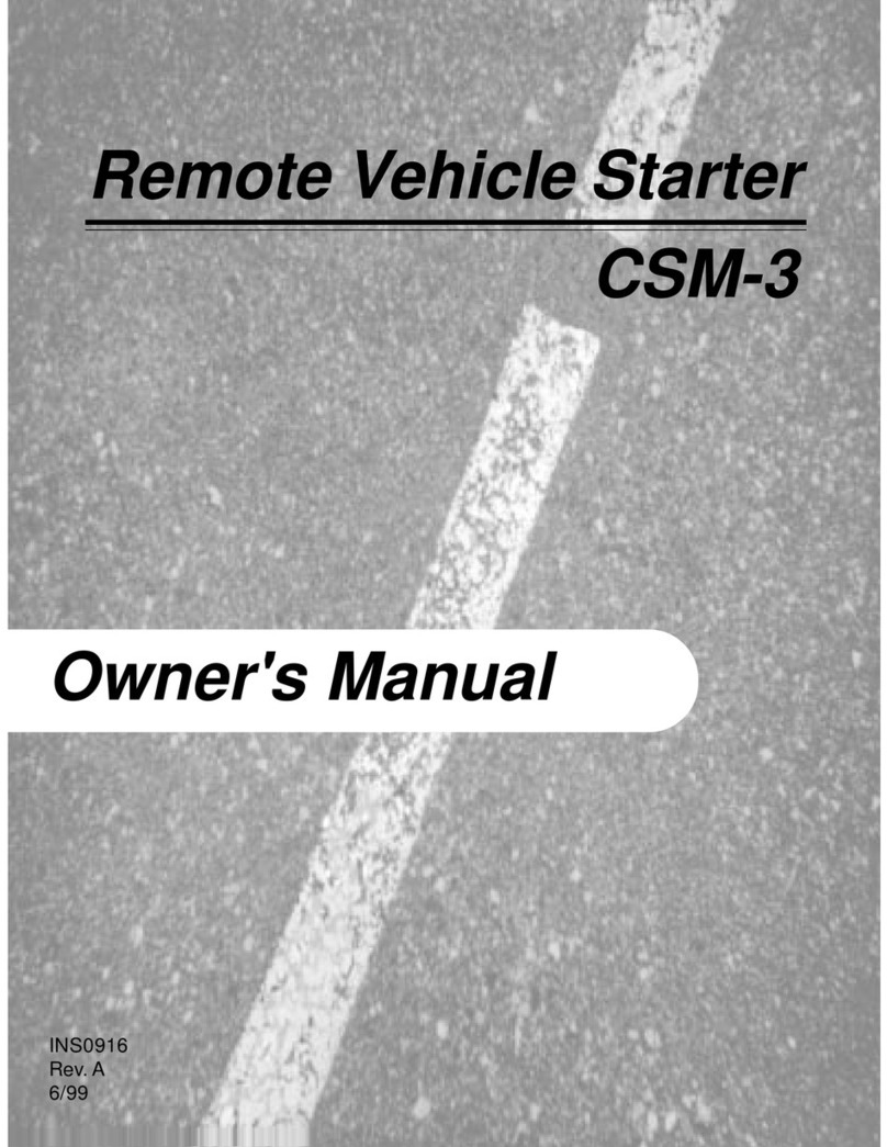 Code Alarm CSM-3 User manual