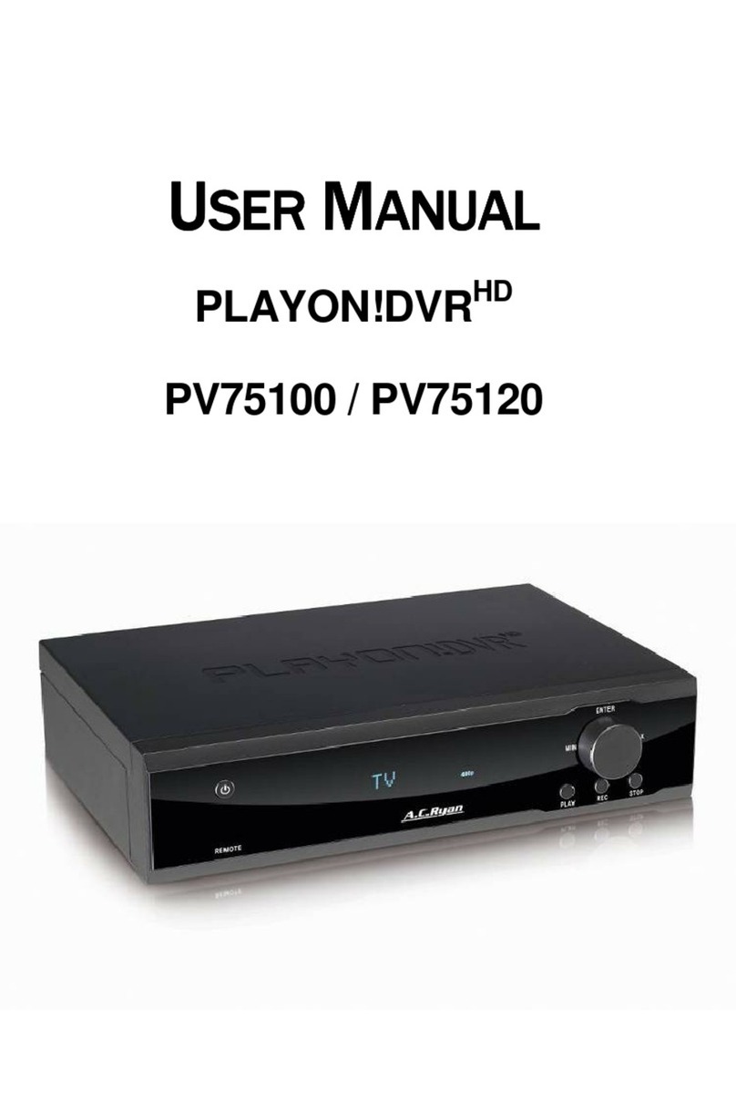 A.C.Ryan PV75100 Playon!DVRHD user manual