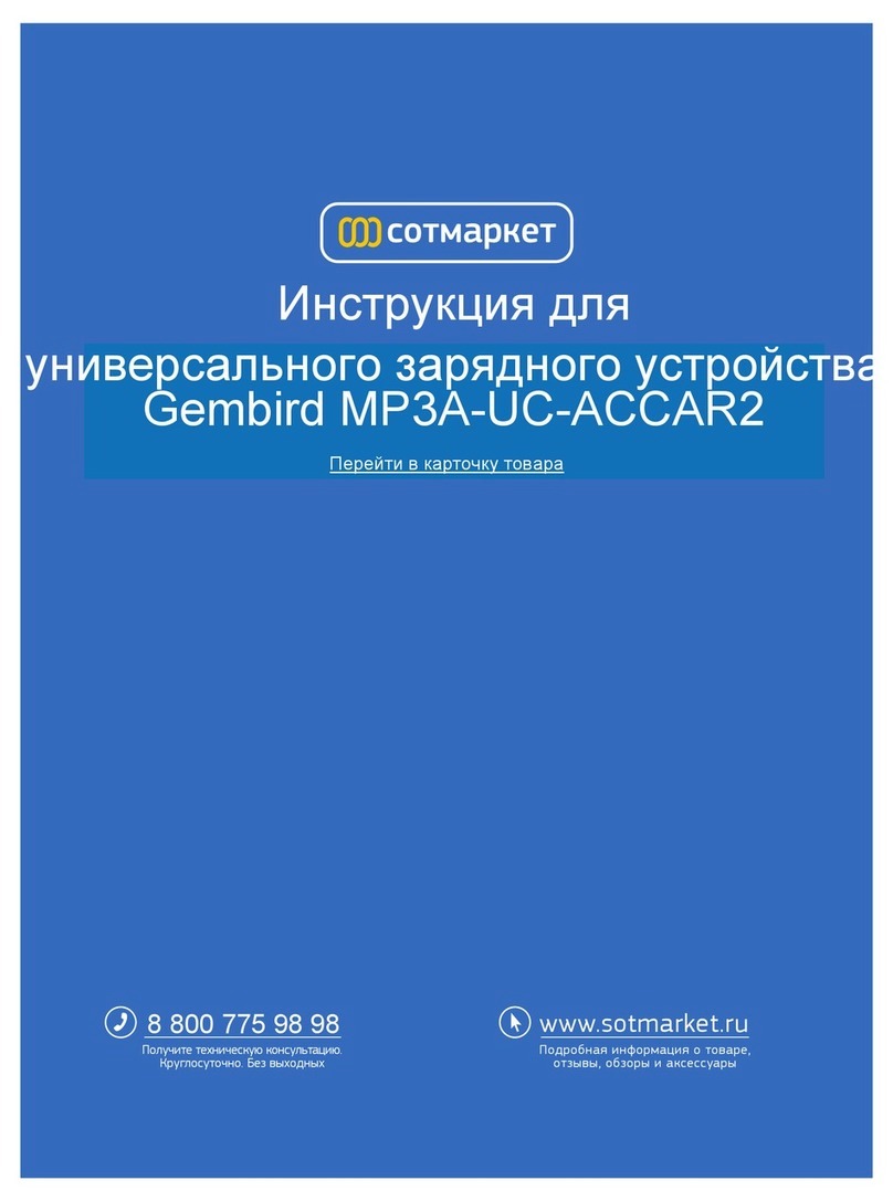 Gembird MP3A-UC-ACCAR2 user manual