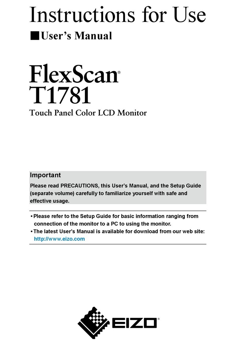 Eizo FlexScan T1781 User manual