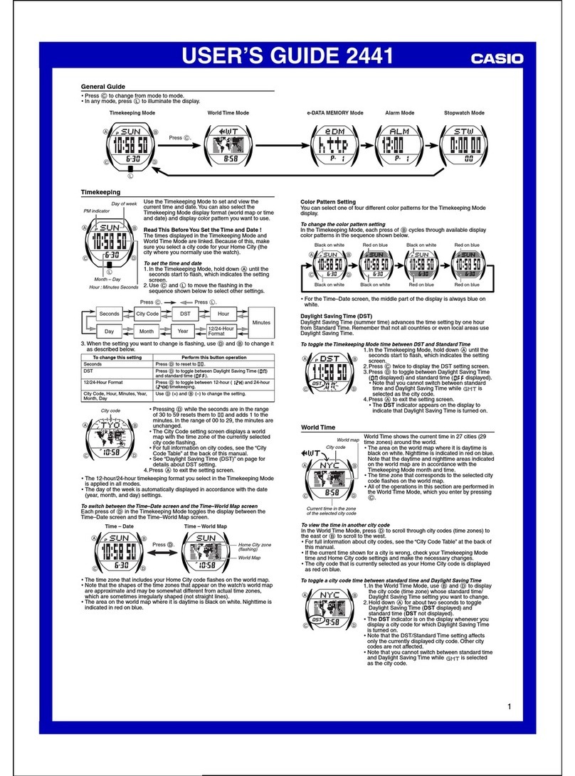 Casio 2441 User manual