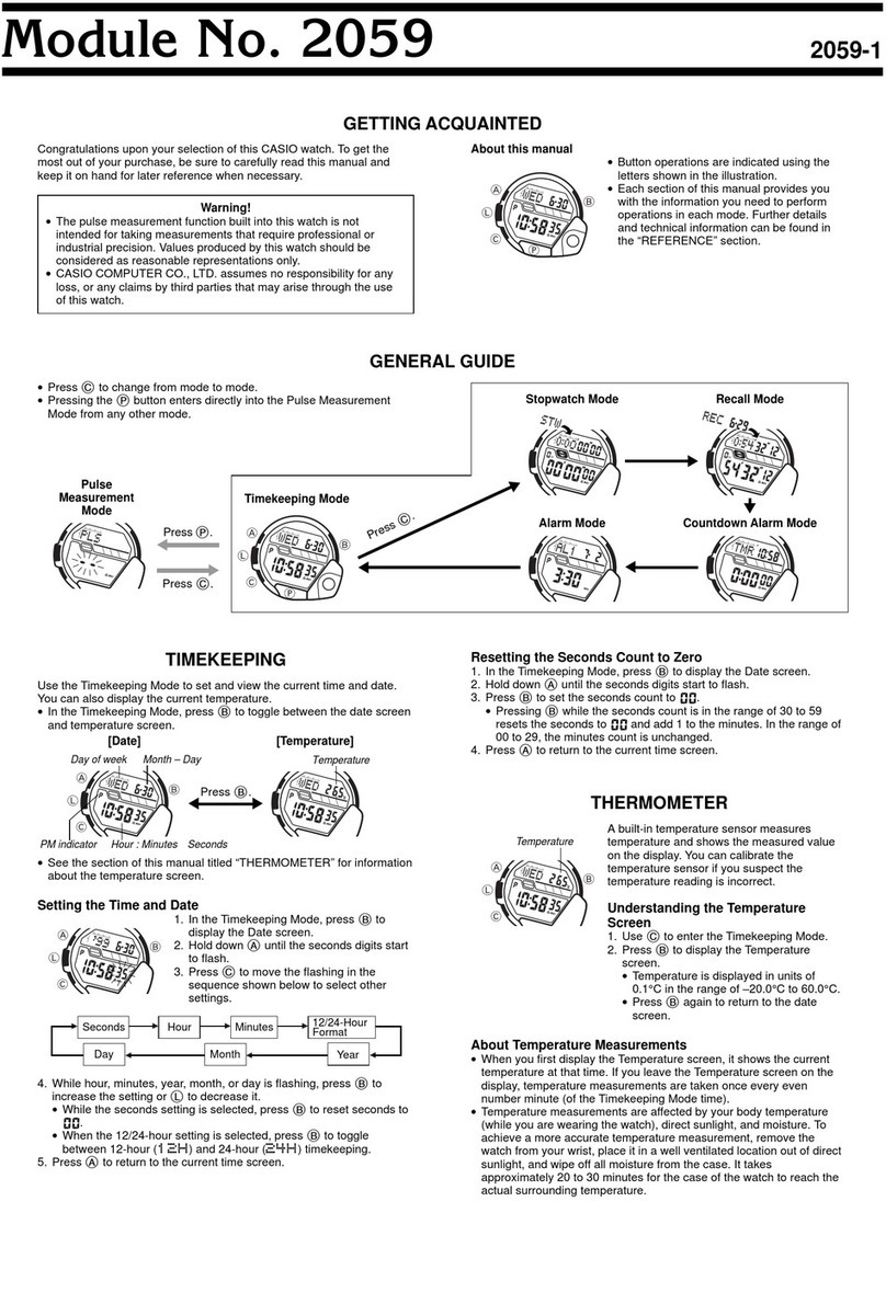 Casio 2059 User manual