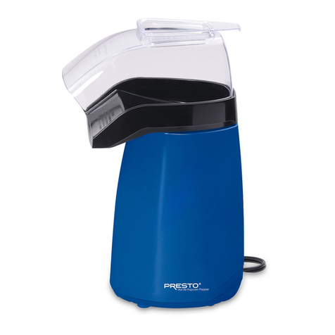 Presto Hot Air Popper User manual