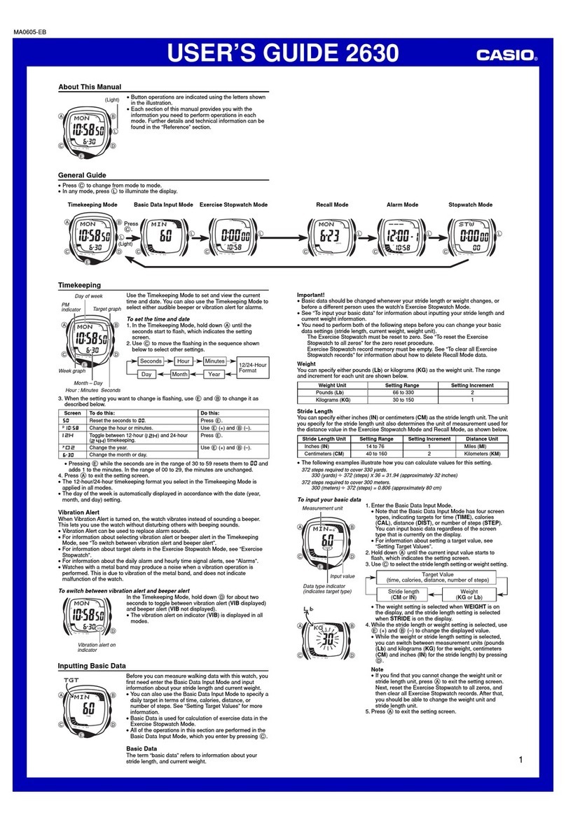 Casio 2630 user guide