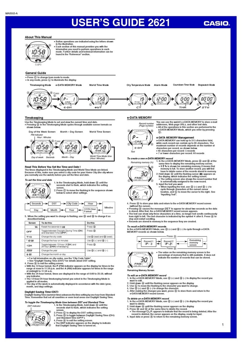 Casio 2621 User manual Casio 2621 User manual
