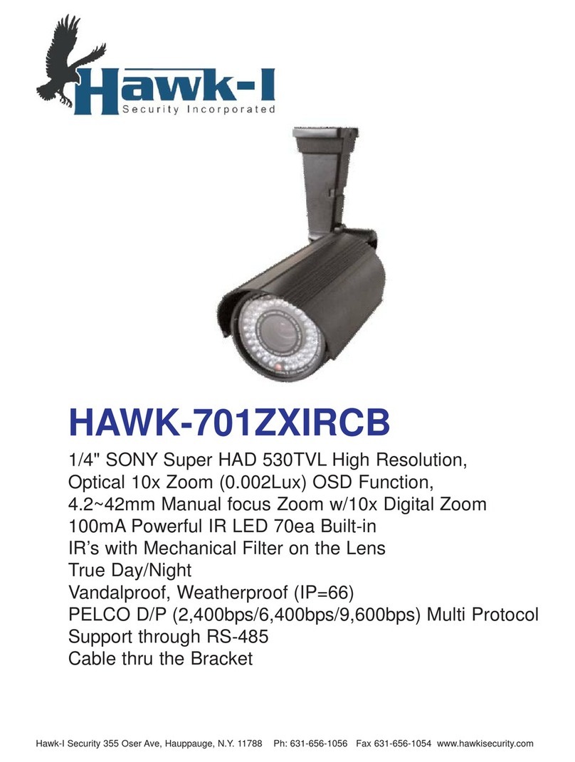 HAWK-I Security HAWK-701ZXIRCB Specifications