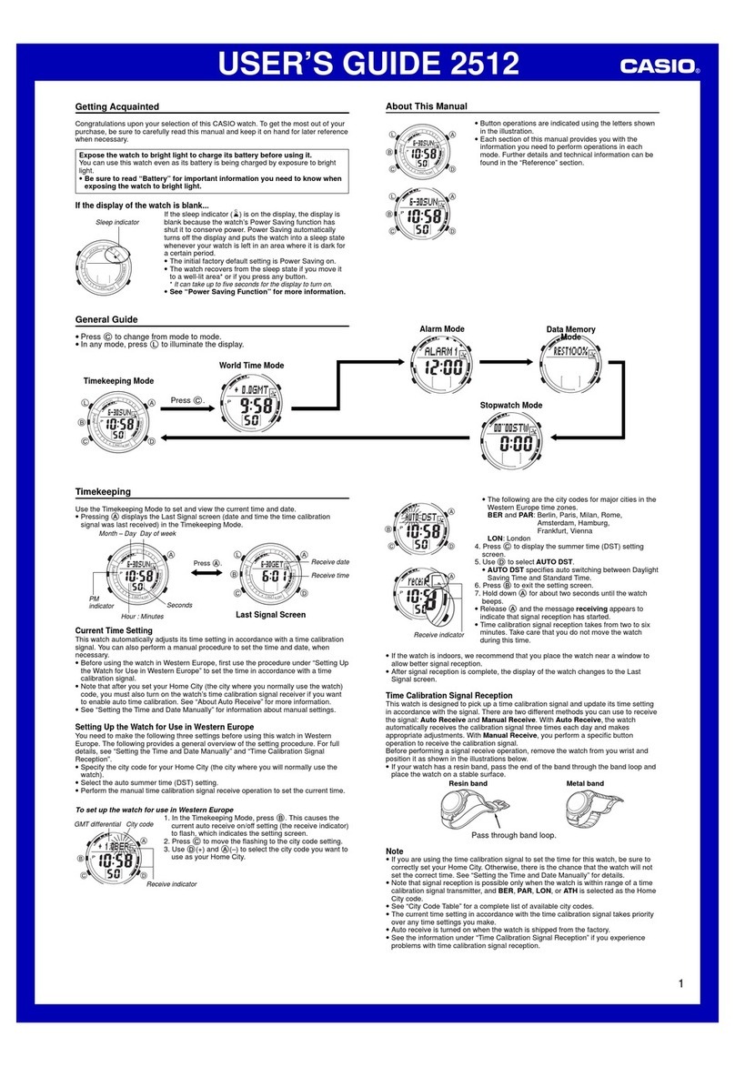 Casio 2512 User manual