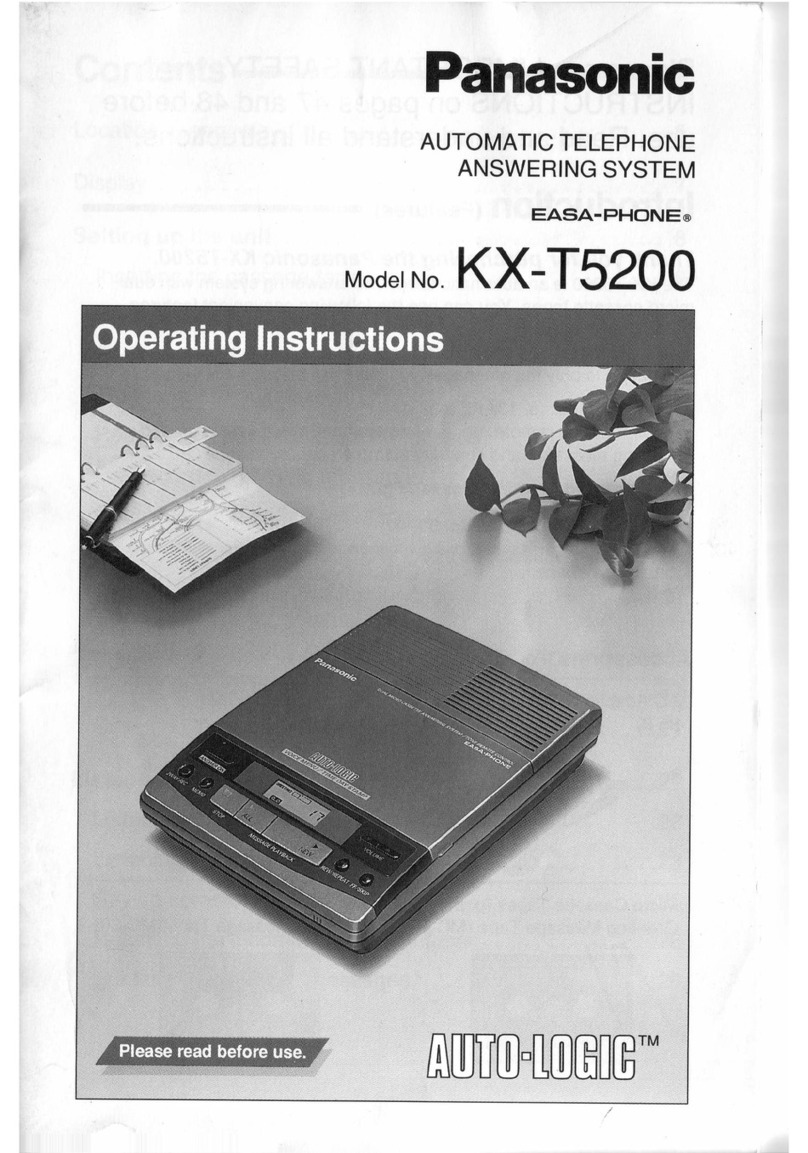 Panasonic Easa-Phone KX-T5200 operating instructions Panasonic Easa-Phone KX-T5200 operating instructions