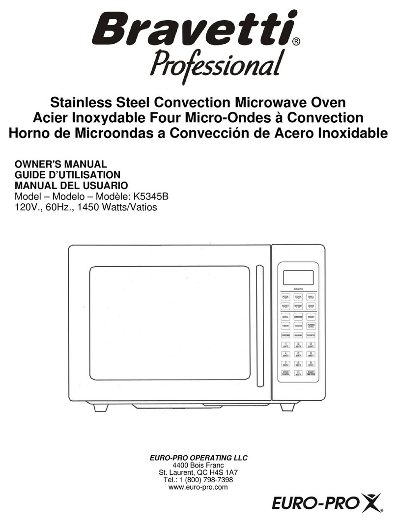 EUROPRO Professional K5345B owner's manual