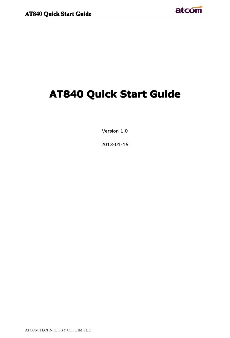ATCOM AT840 series User manual ATCOM AT840 series User manual