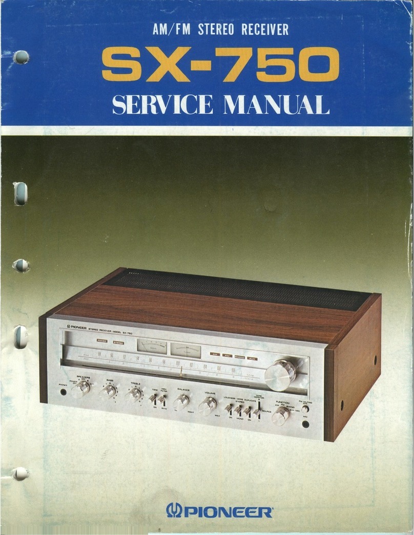Pioneer SX-750 Service manual