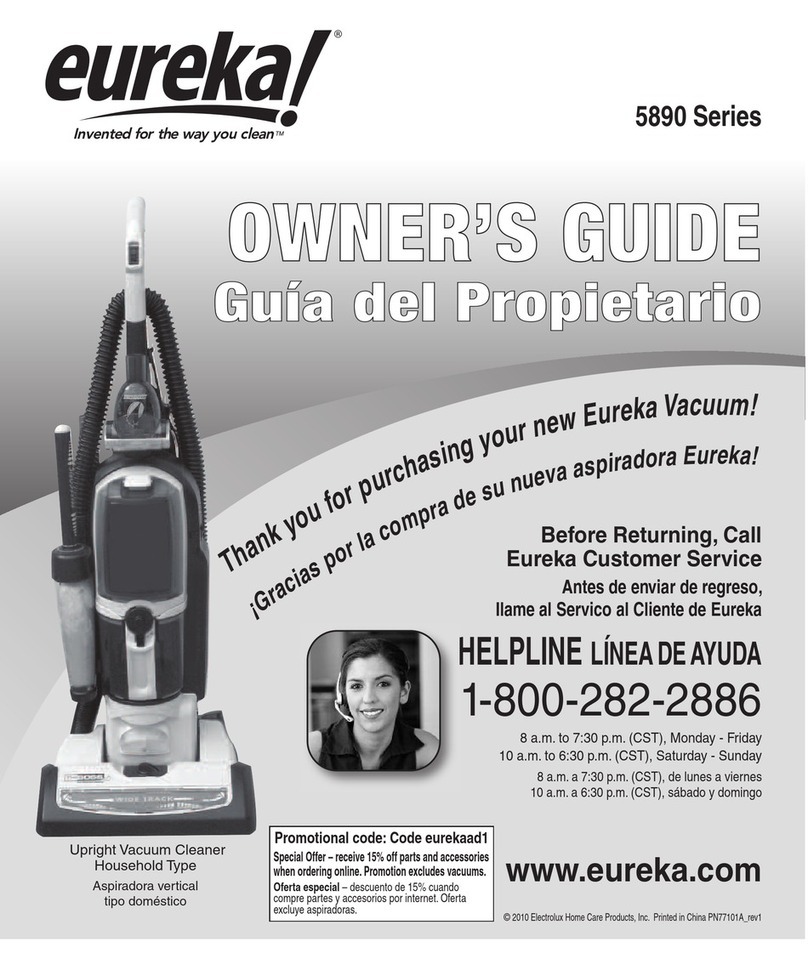 Eureka 5890 Series User manual