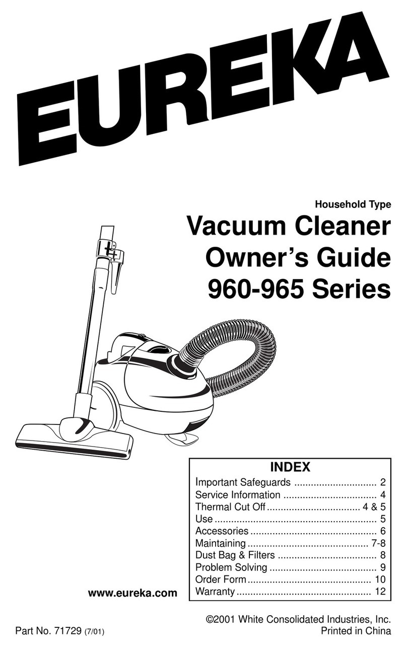 Eureka 965 series owner's guide
