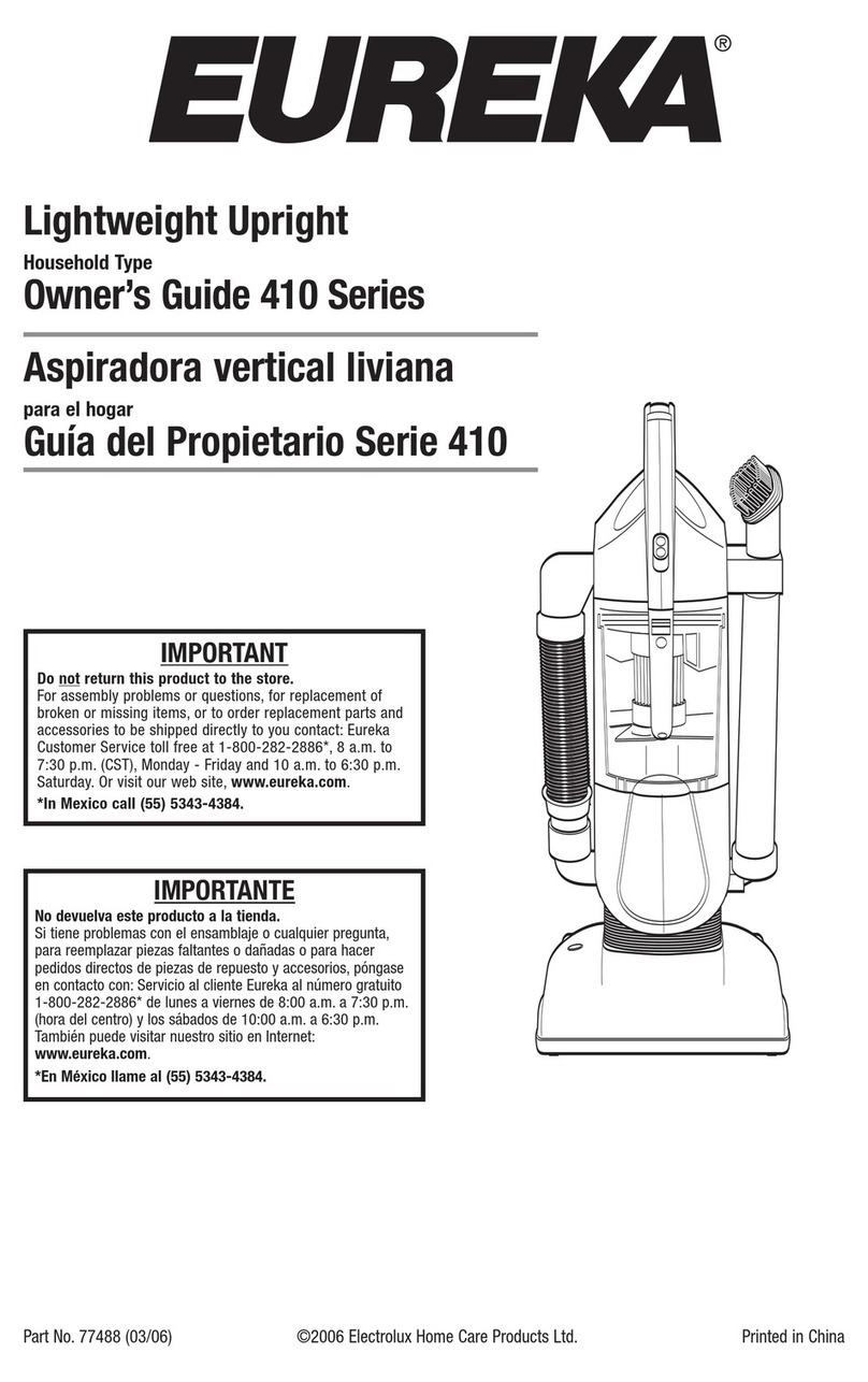 Eureka 410 SERIES User manual