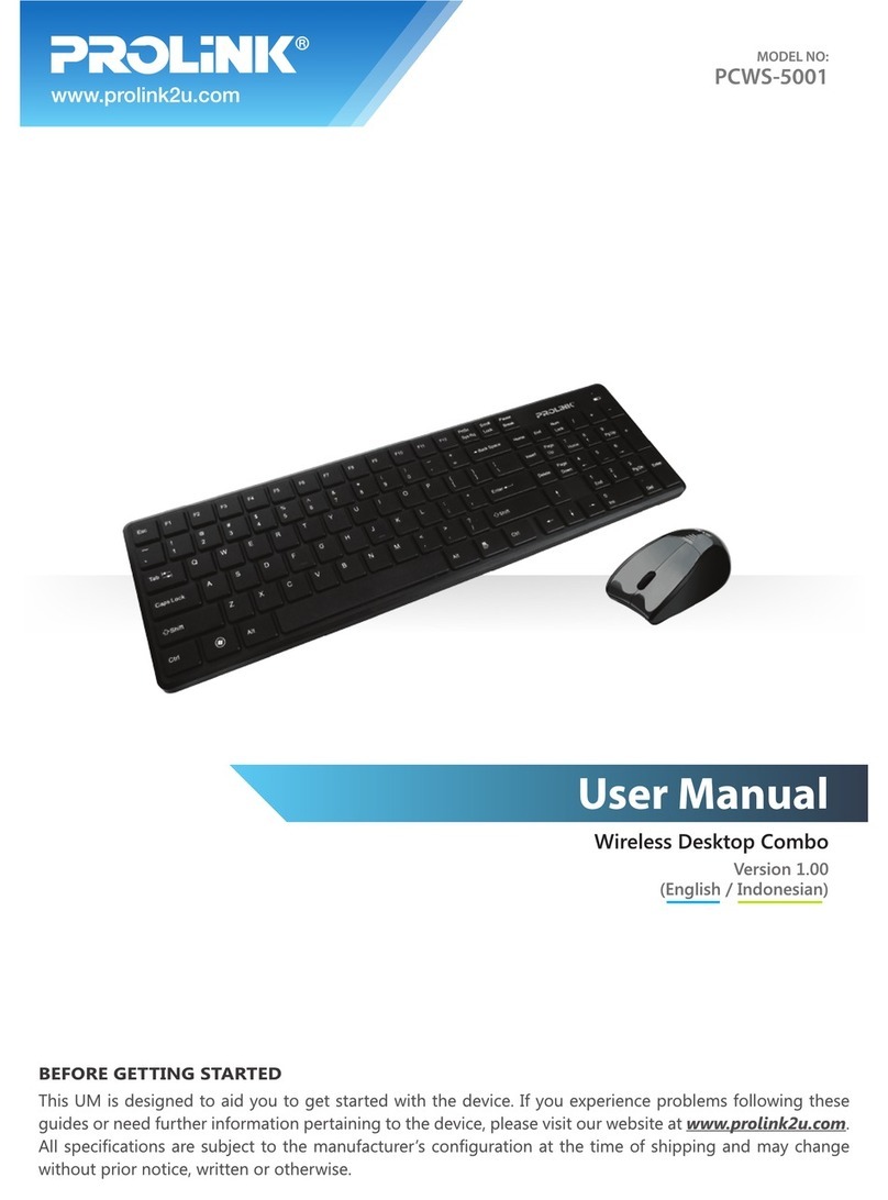 PROLiNK PCWS-5001 user manual