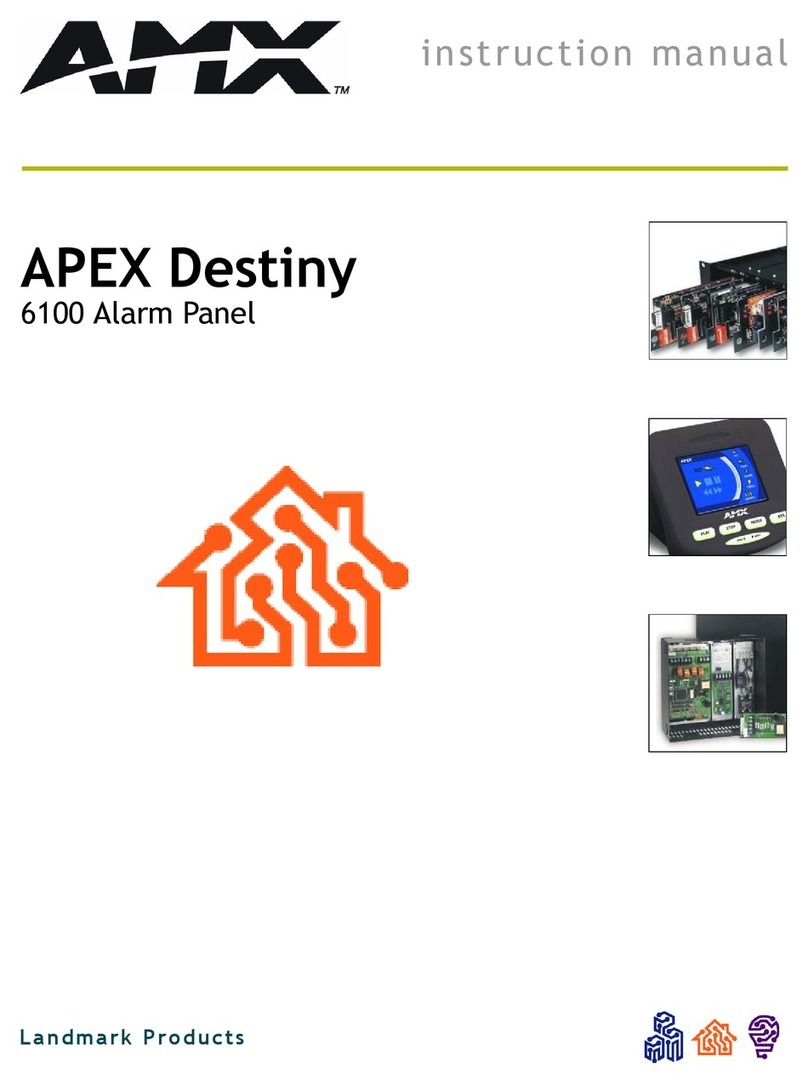 AMX APEX Destiny 6100 instruction manual