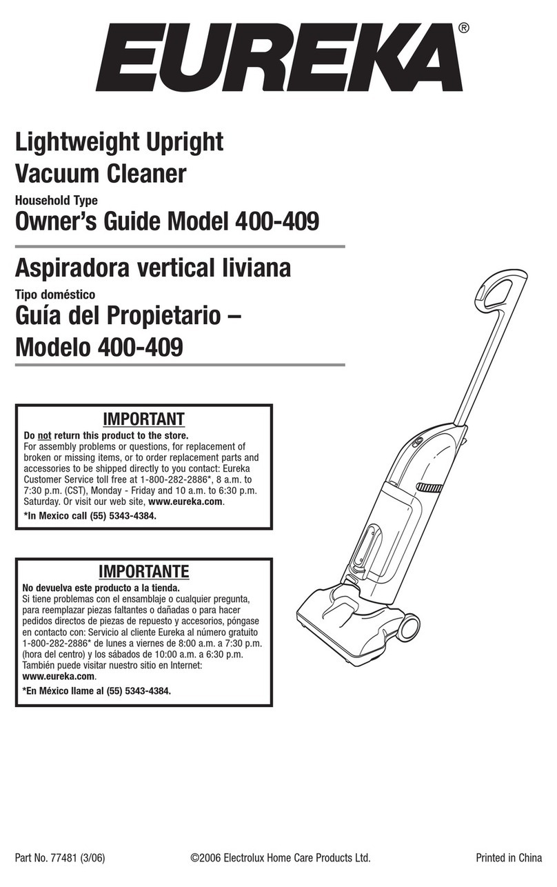 Eureka 400 Series User manual