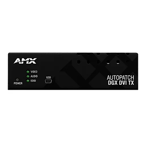 AMX AVB-TX-DGX-HD15-SC Fiber User manual
