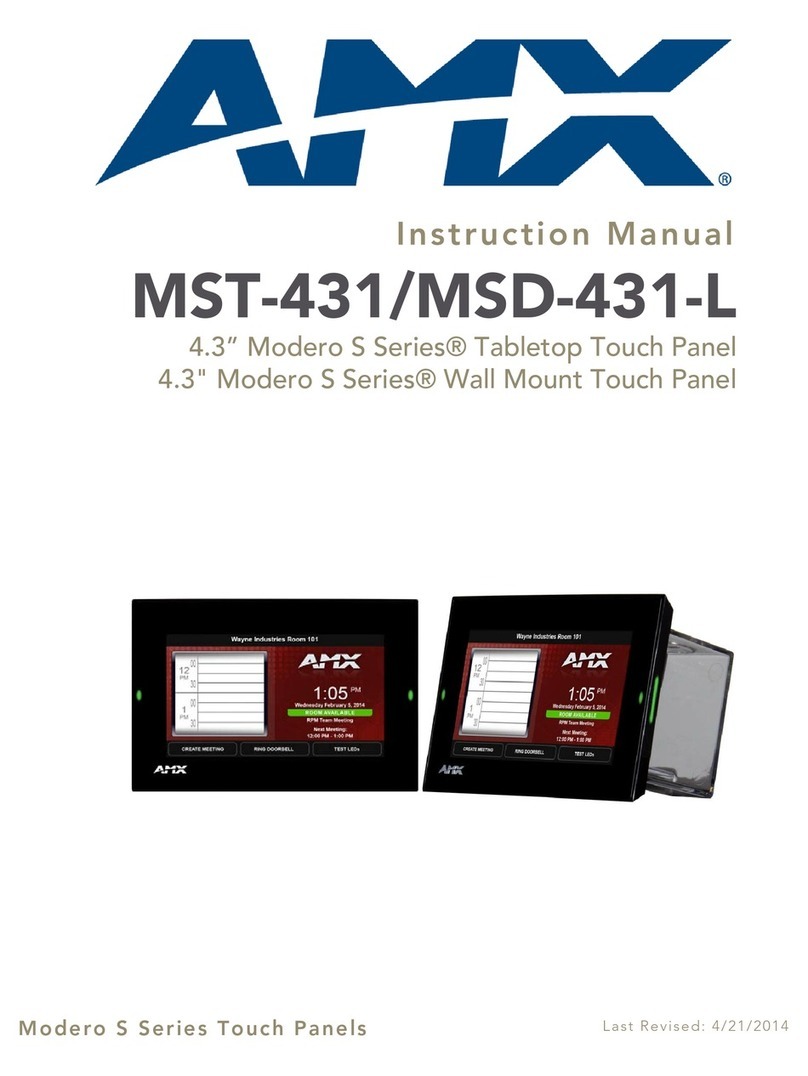 AMX MST-431 User manual