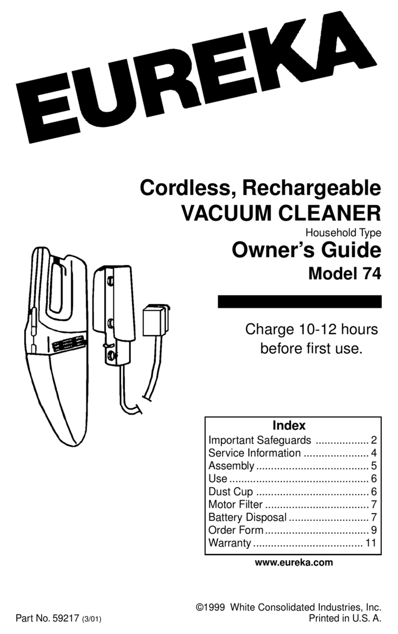 Eureka 74 User manual