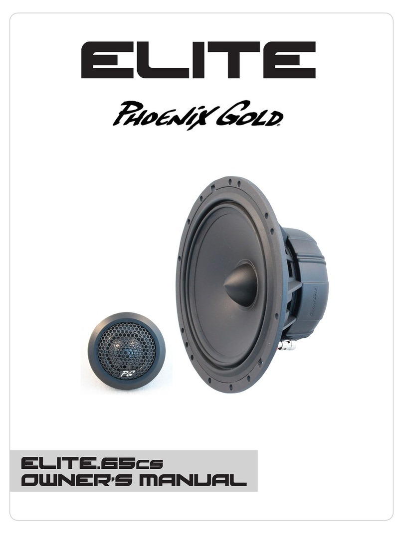 Phoenix Gold ELITE 65CS owner's manual