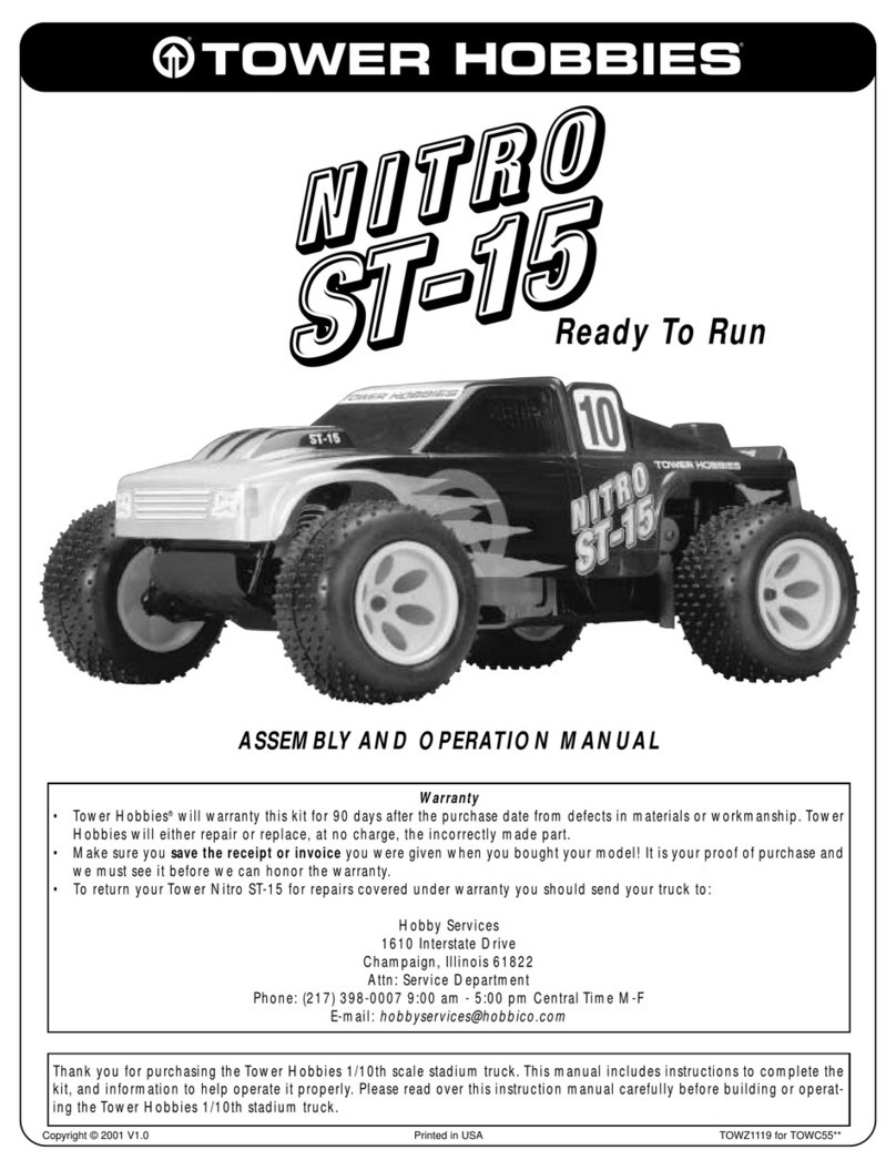 Tower Hobbies Nitro ST-15 Assembly and operation manual Tower Hobbies Nitro ST-15 Assembly and operation manual