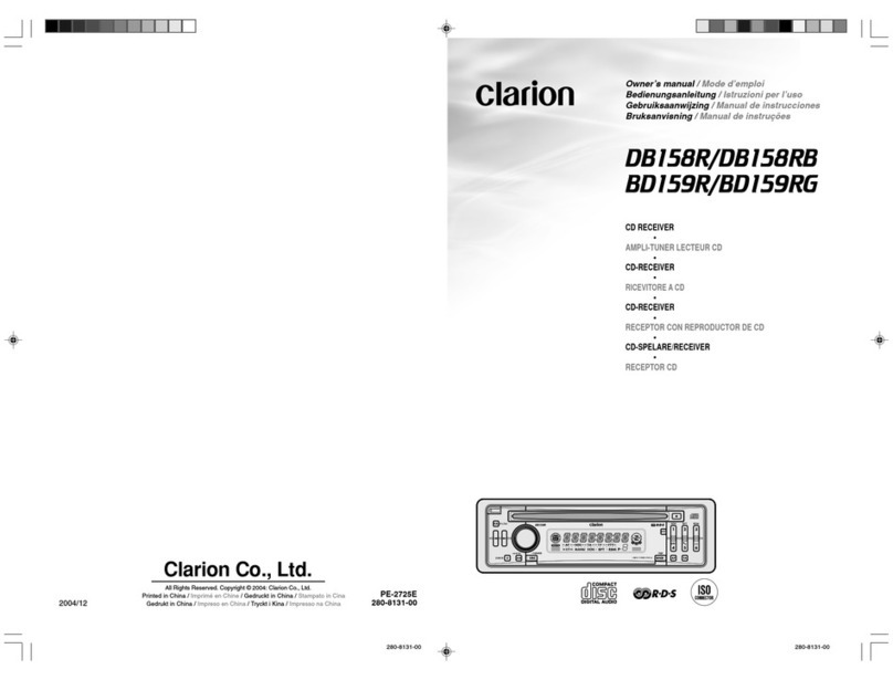 Clarion DB158R User manual