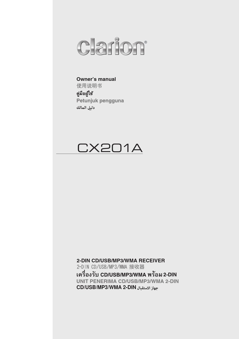 Clarion CX201A User manual