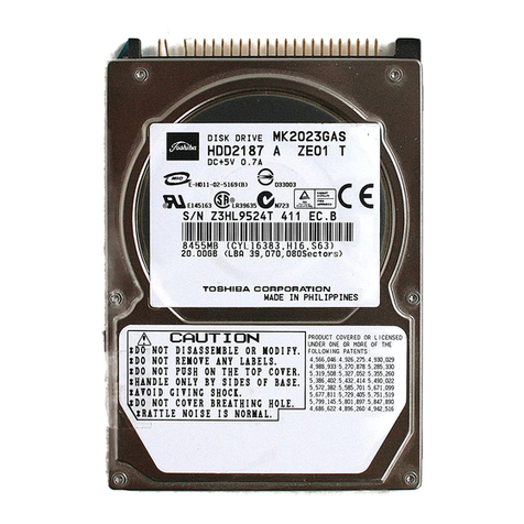Toshiba MK2023GAS User manual Toshiba MK2023GAS User manual