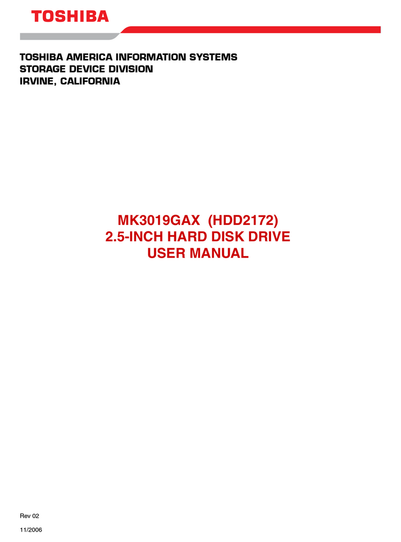 Toshiba MK3019GAX User manual
