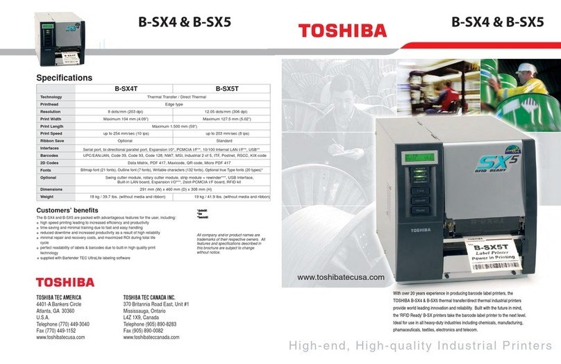 Toshiba B-SX4T Series User manual