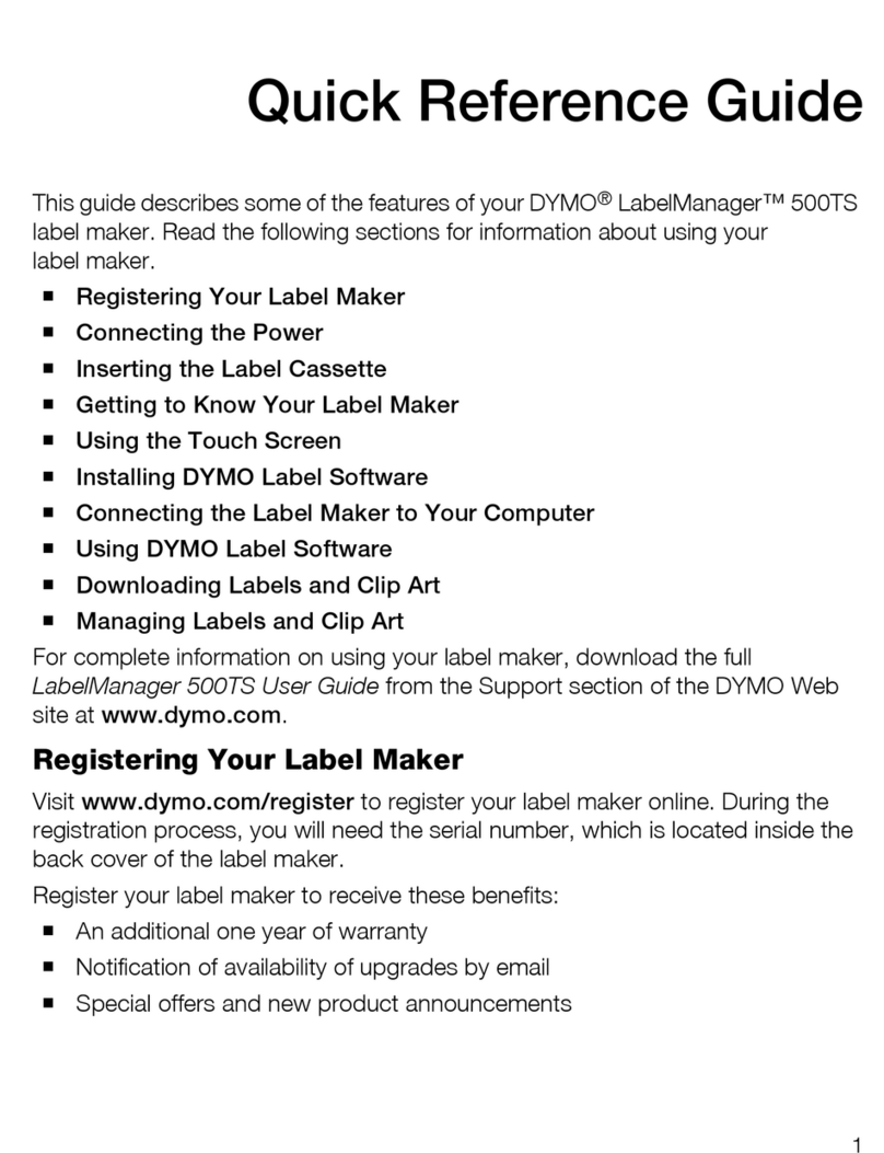 Dymo LabelManager 500TS User manual