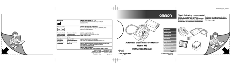Omron M6 Comfort User manual Omron M6 Comfort User manual