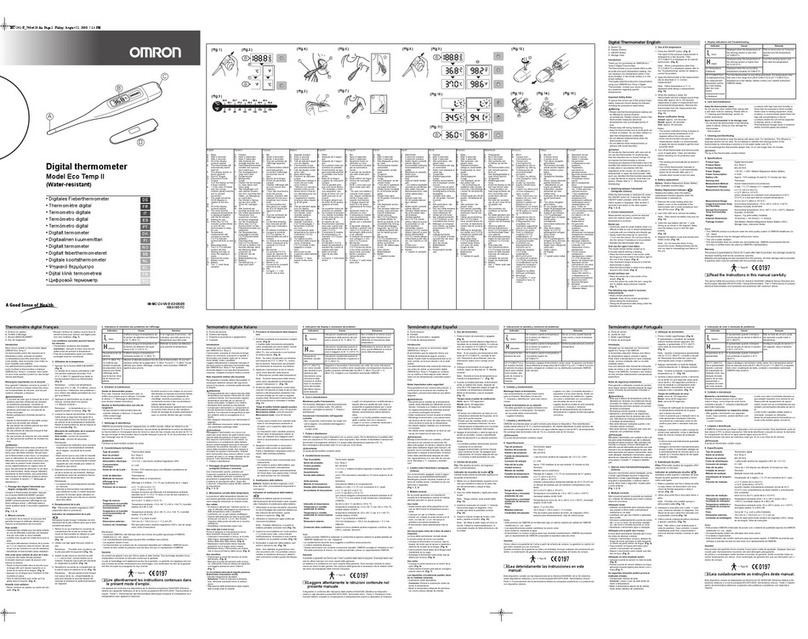 Omron Eco Temp II user manual