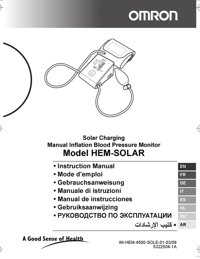 Omron HEM-SOLAR User manual
