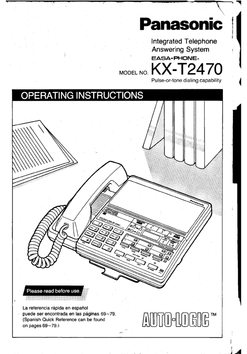 Panasonic EASA-PHONE KX-T2470 User manual