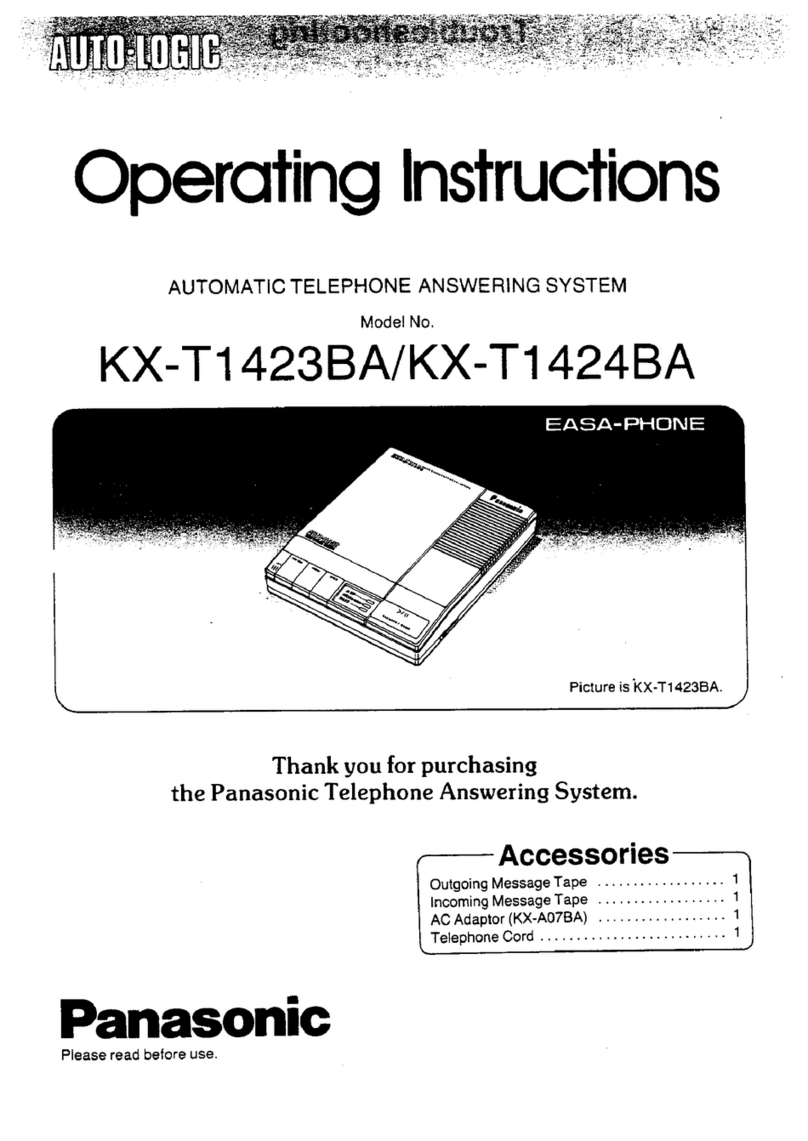 Panasonic Easa-Phone KX-T1423BA User manual