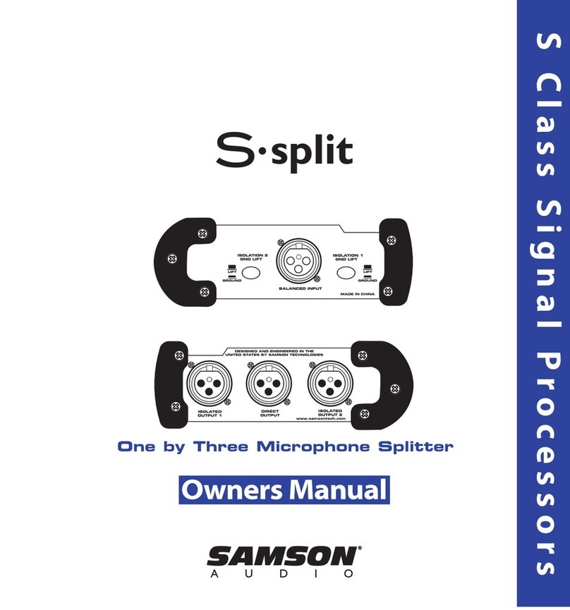 Samson S-Split owner's manual