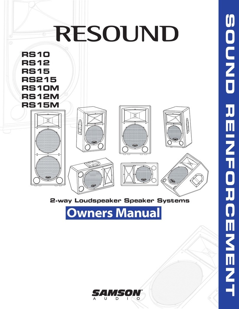 Samson Resound RS10 User manual
